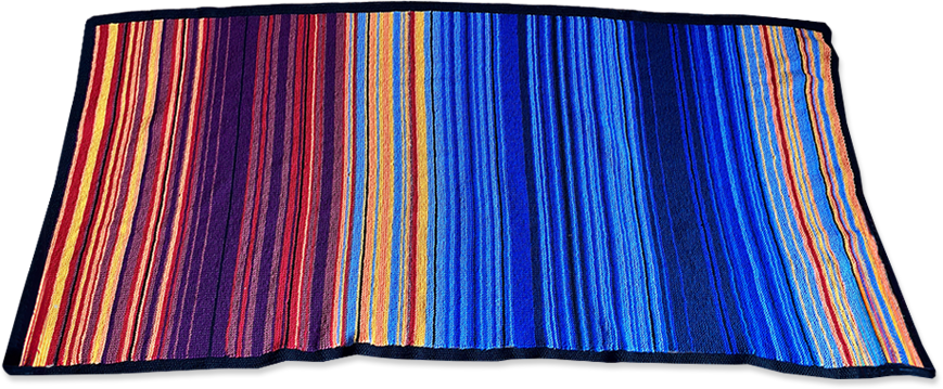 Example of a temperature blanket